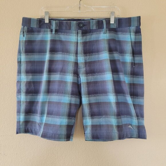 Tommy Bahama Shorts Mens 40 Island Zone Blue Chip Shot Golf Performance Wicking - Picture 1 of 9